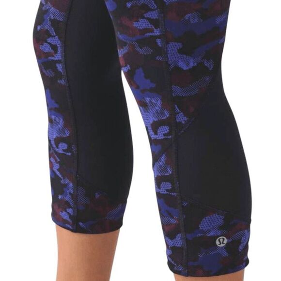 LULULEMON ATHLETICA Pace Rival Crop 'Full-On Luxtreme 22' Size 2 - Picture 4 of 8